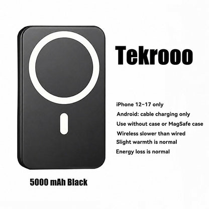 Tekrooo 5000 mAh Black MagSafe power bank