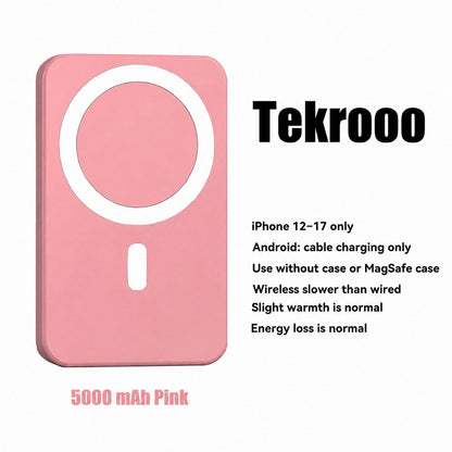Tekrooo 5000 mAh Pink MagSafe power bank